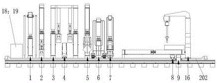 Railway maintenance mechanical-electrical-hydraulic integration machine with graph recognition function