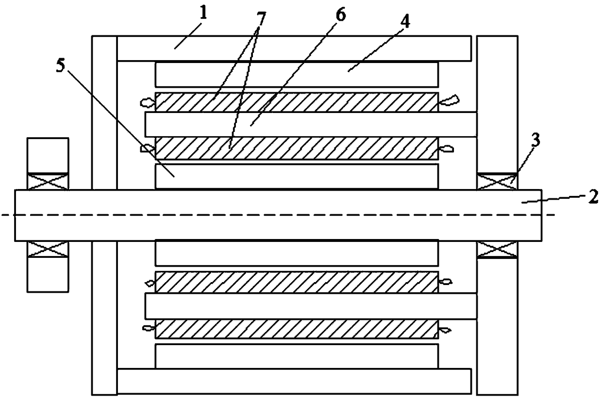 A permanent magnet brushless double-rotor motor