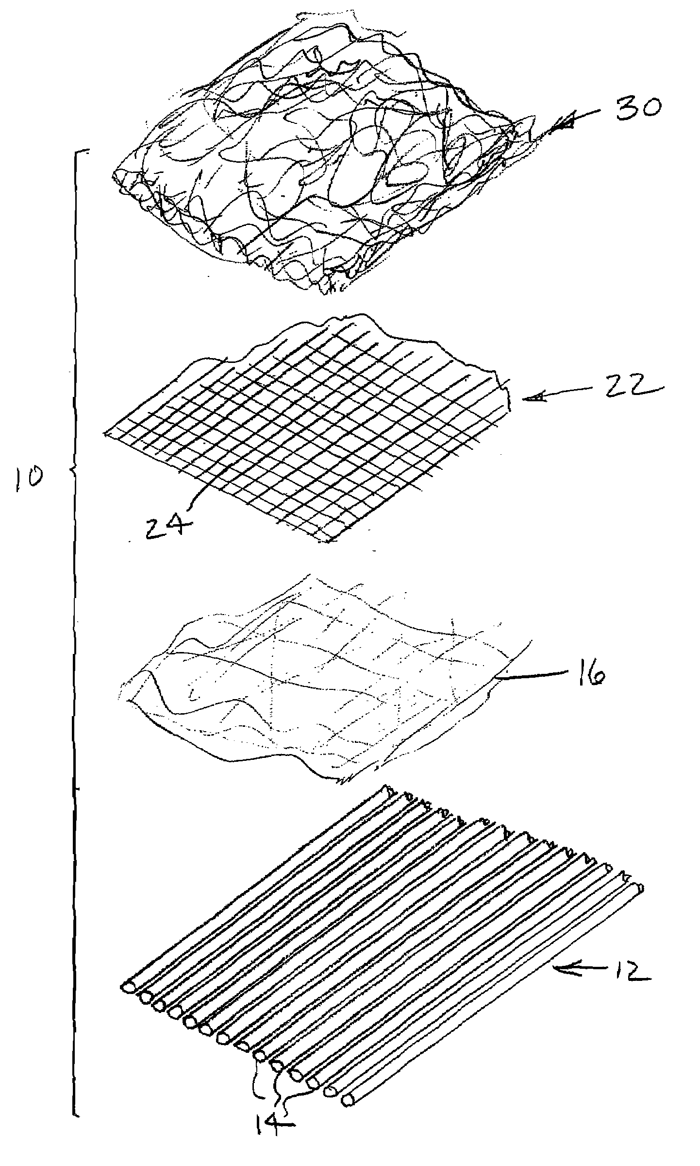 Nonwoven textile assembly, method of manufacture, and spirally wound press felt comprised of same