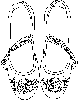 Manufacture method of hand-made embroidery shoes with magpies and winter sweet