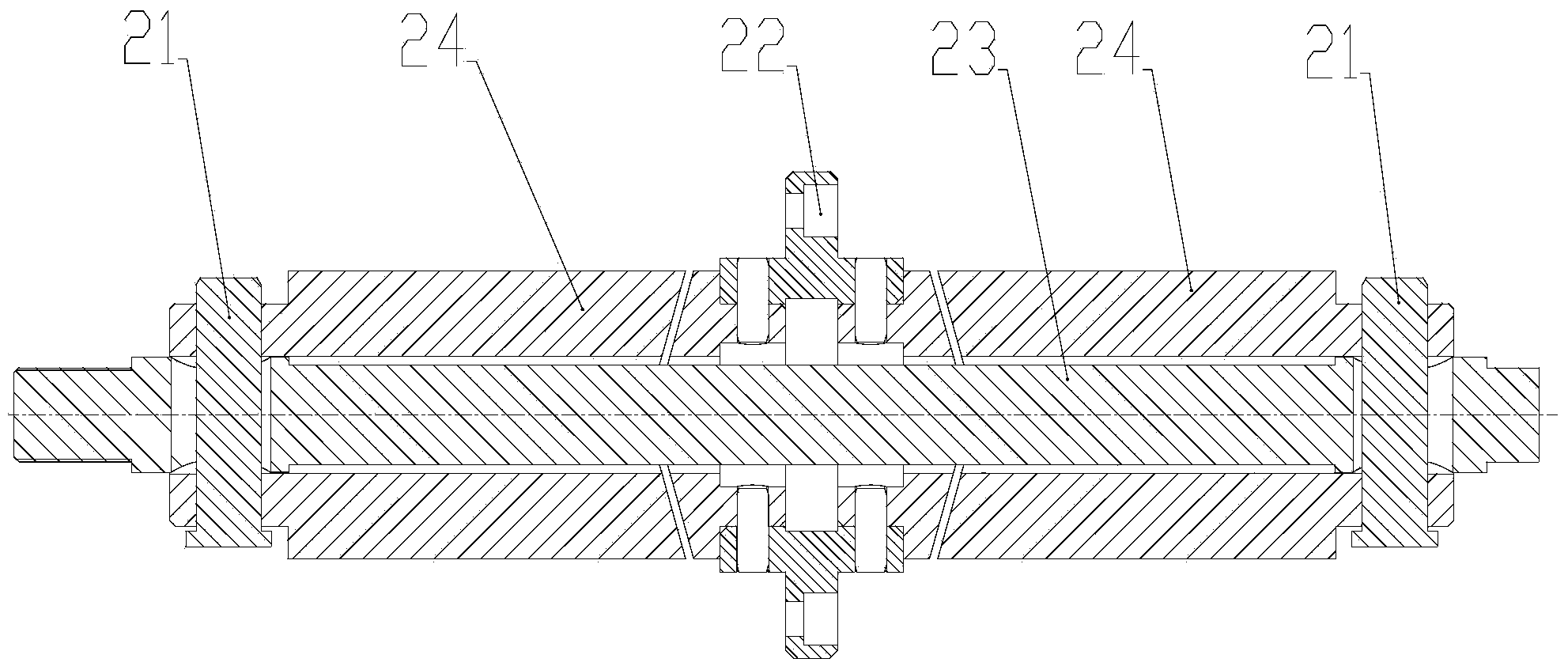 Electromechanical type force source device allowing bi-directional loading