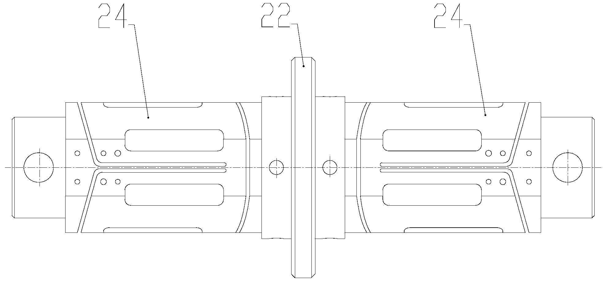 Electromechanical type force source device allowing bi-directional loading