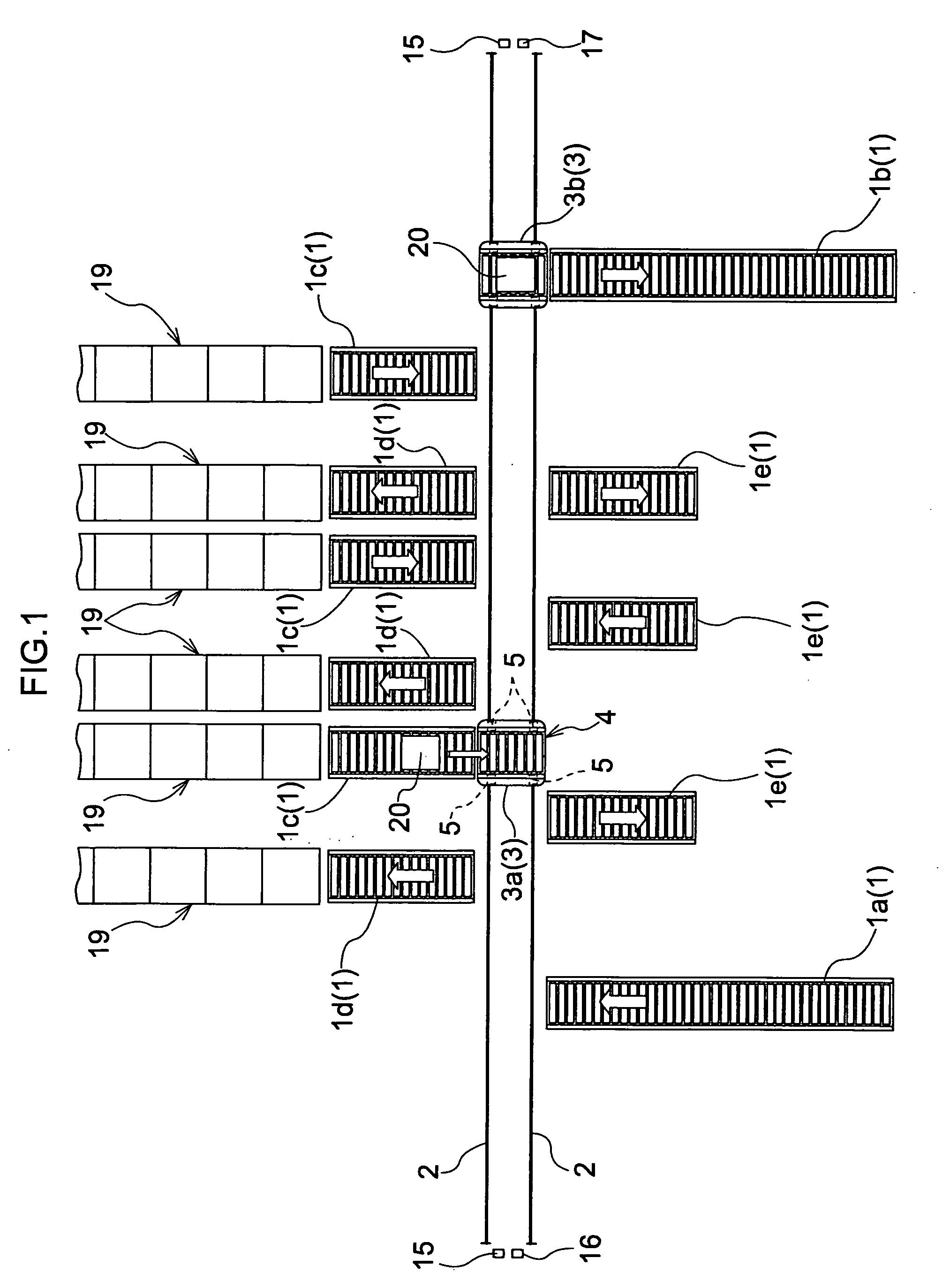 Article transporting facility and method of controlling the facility