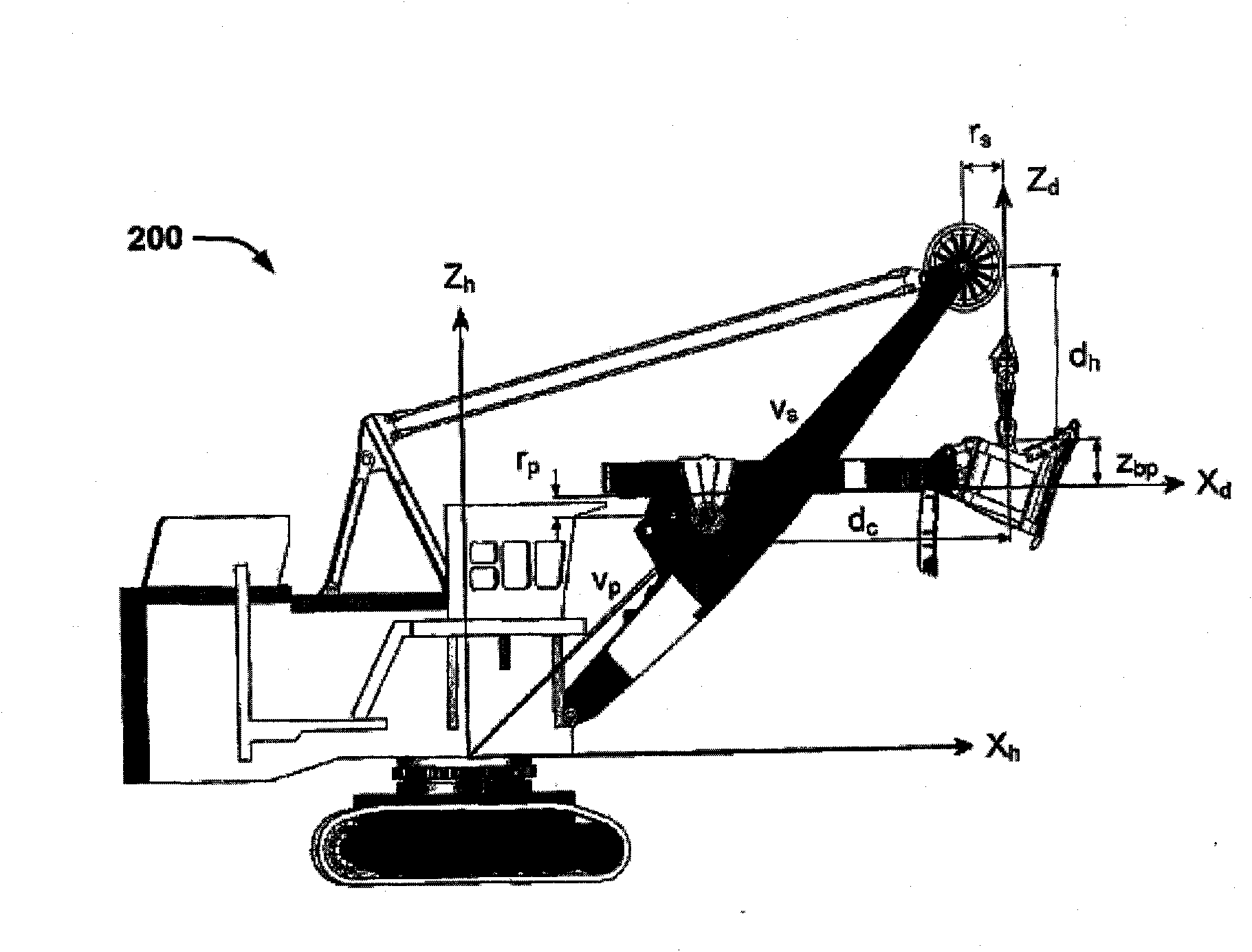 A method for position-calibration of a digging assembly for electric mining shovels