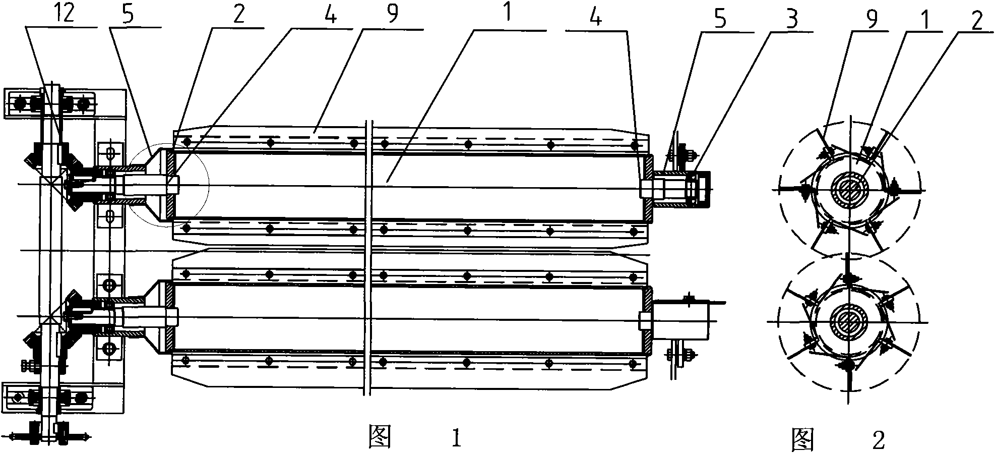 Winding preventing fruit picking roller mechanism