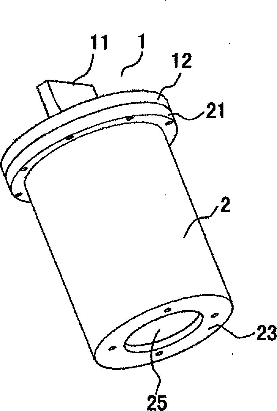 Water cooling device and external combustion engine with same