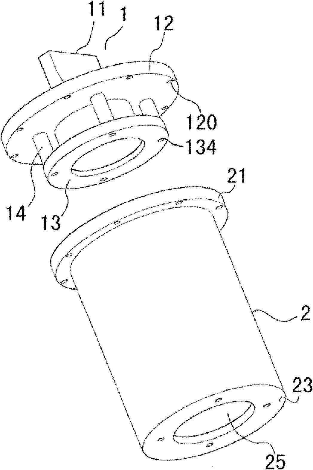 Water cooling device and external combustion engine with same