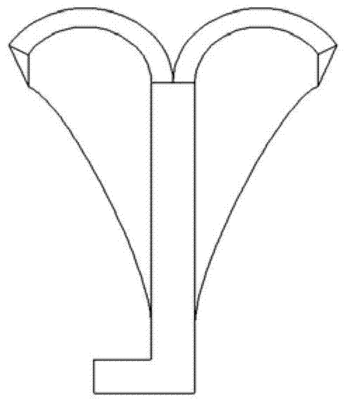 Swallow-shaped vortex fin
