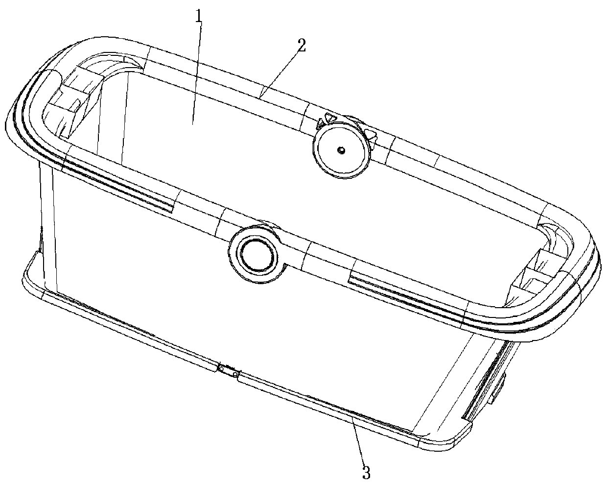 Foldable bathtub for children