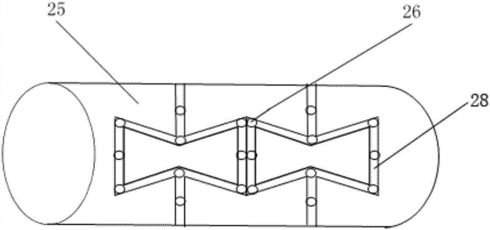 Dotted bonding type auxetic yarn processing device and processing method