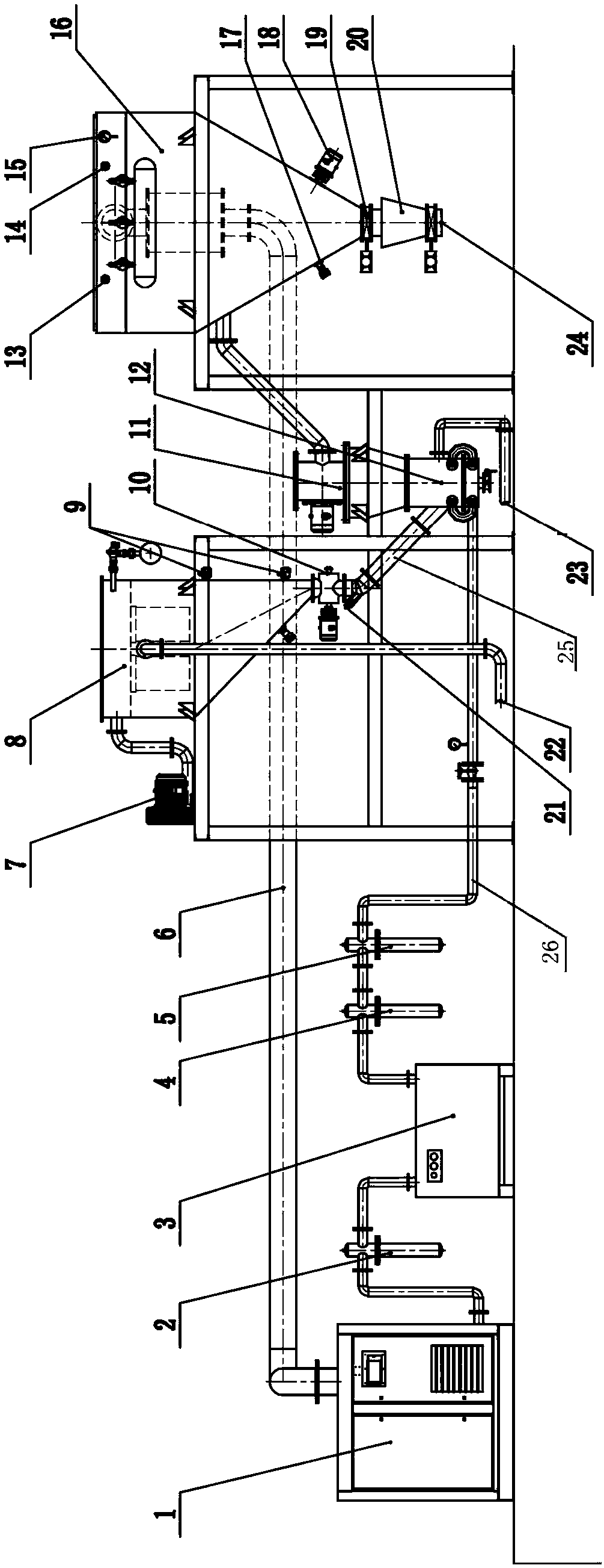 Closed loop airflow pulverizing system