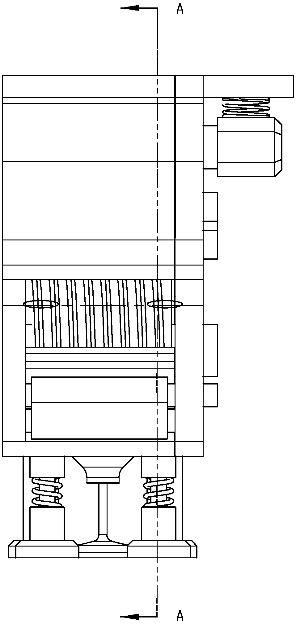 Building material smashing and damping device