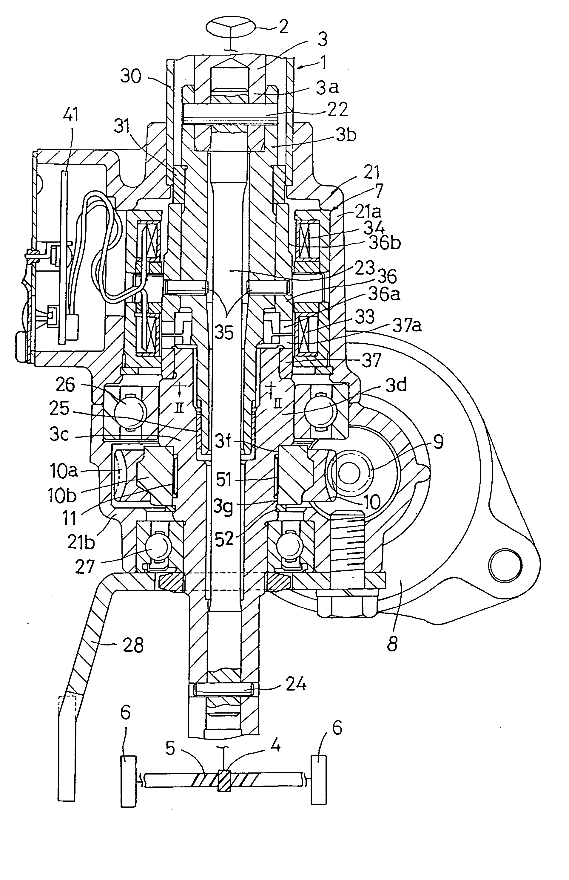 Motor operated power steering device