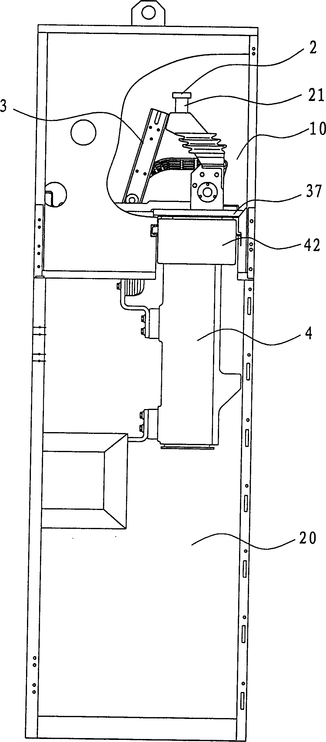 Fixed vacuum breaker switch cabinet