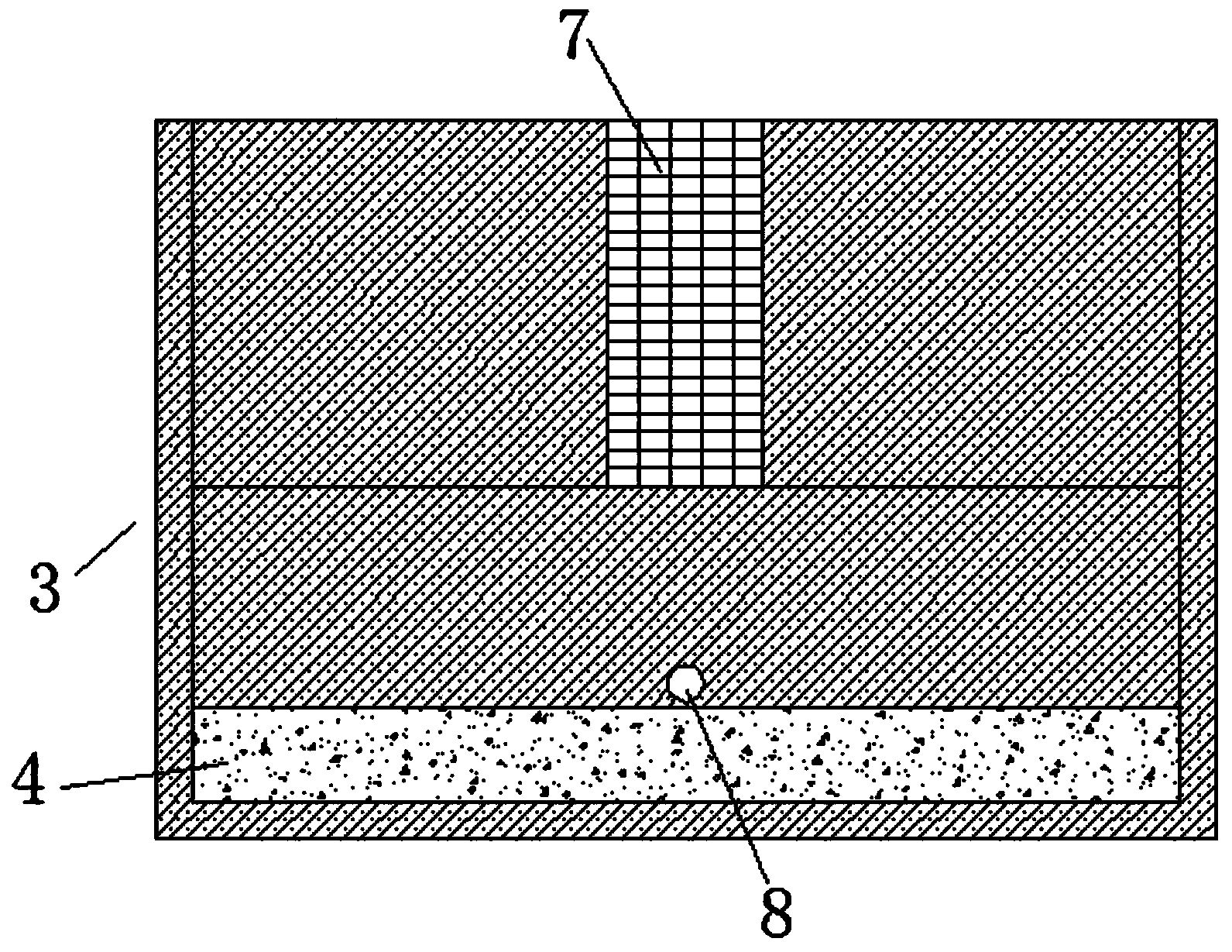 Rural domestic sewage treatment and recycling device