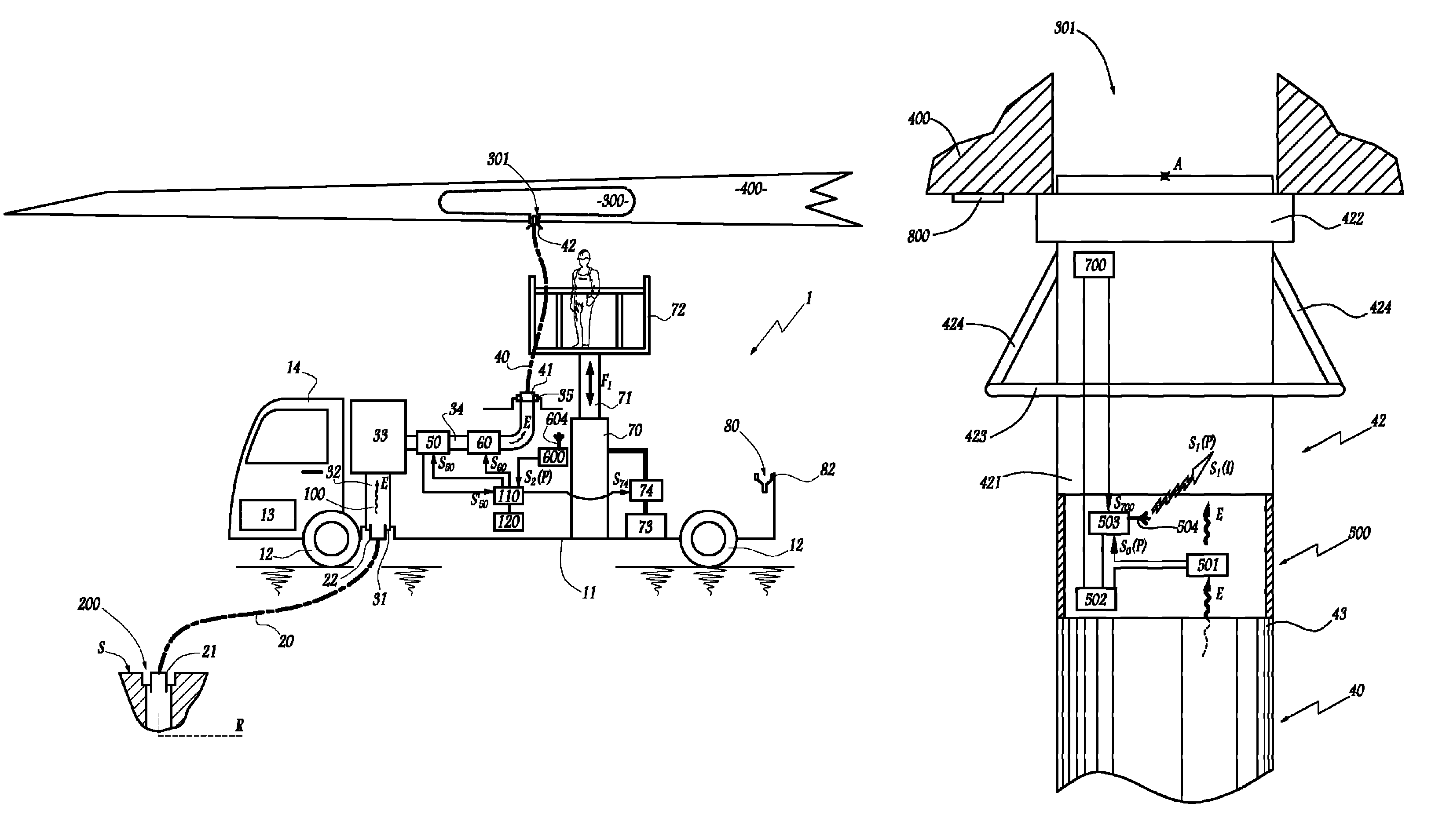 Refueling equipment, and method for refueling an aircraft using said equipment