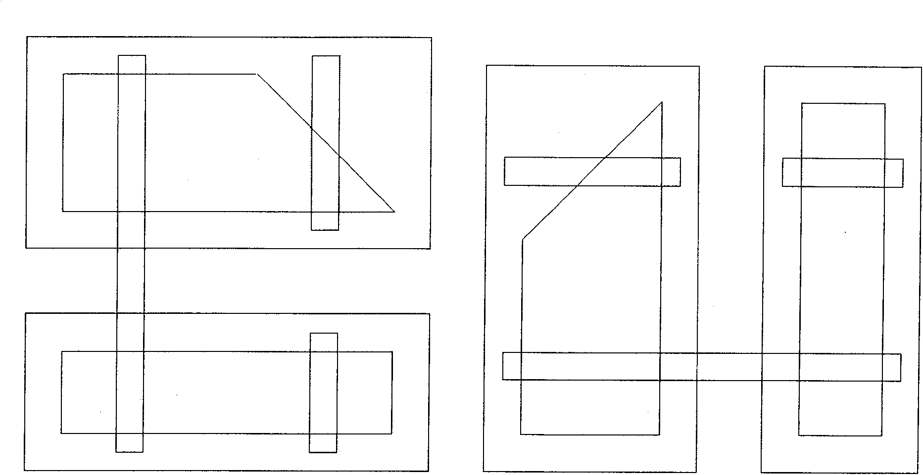 Metal layer and insulation layer alignment error electricity testing structure in micro-electromechanical device process