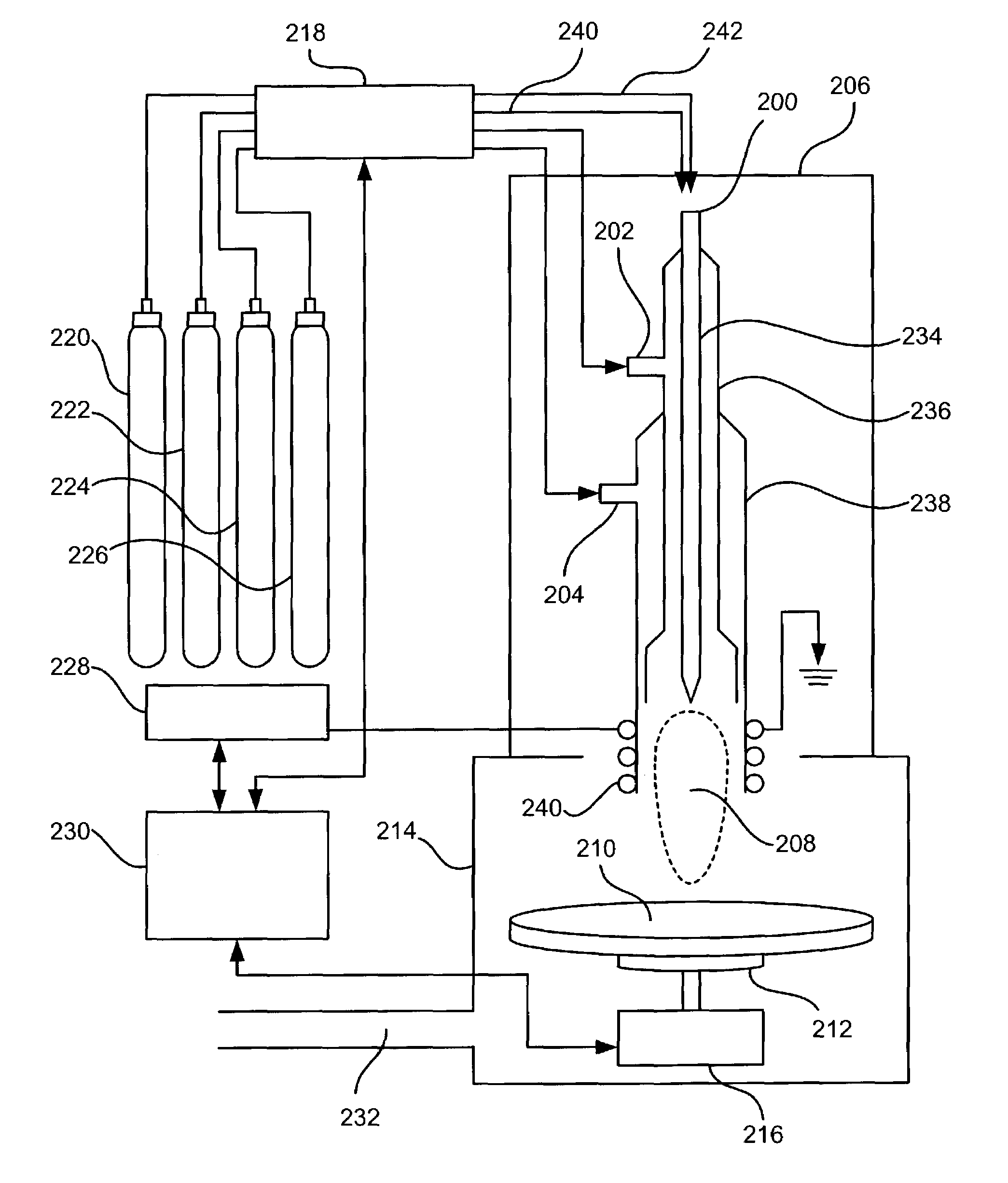 Method for non-contact cleaning of a surface