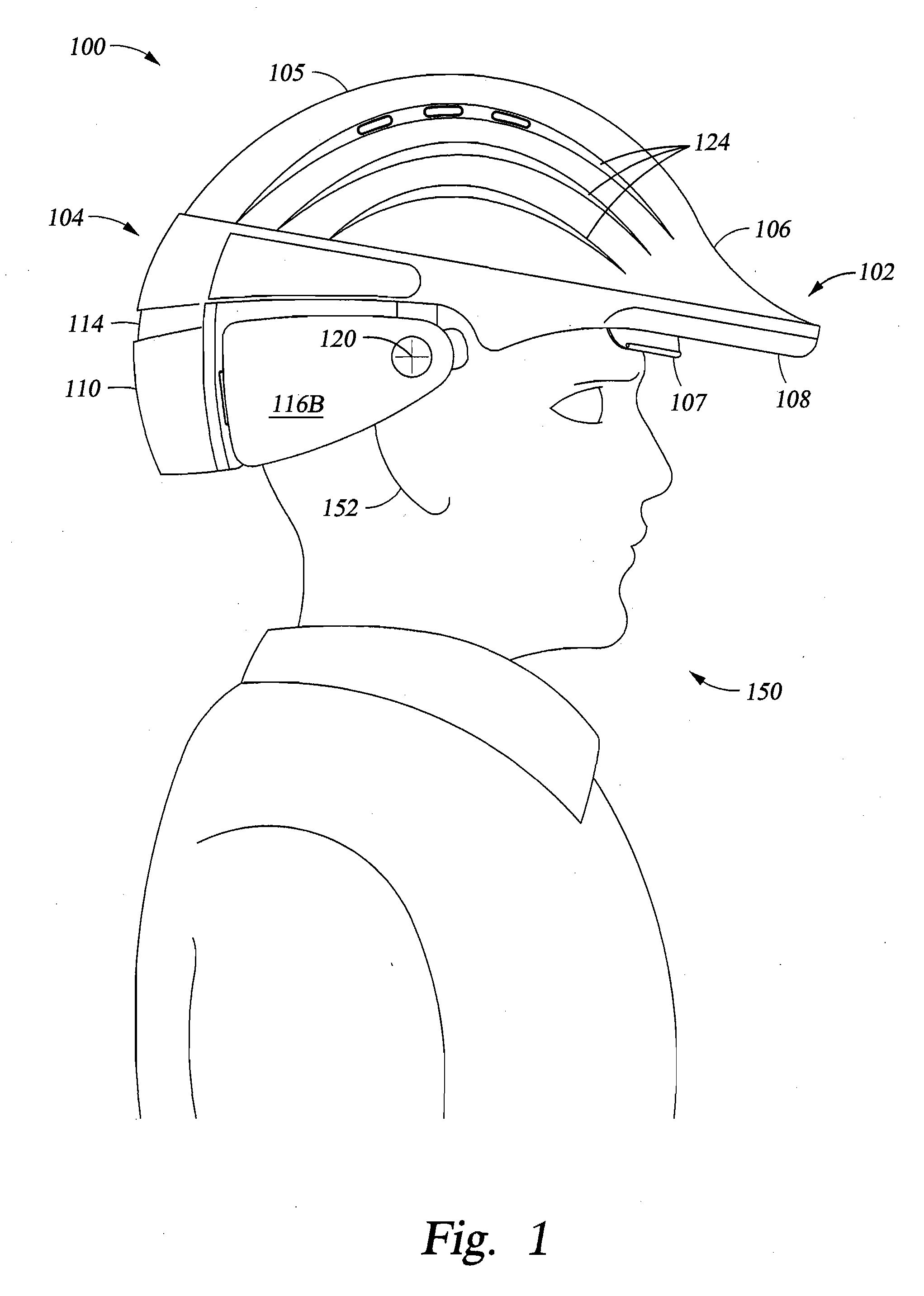 Protective helmet with flush pivoting ear cups