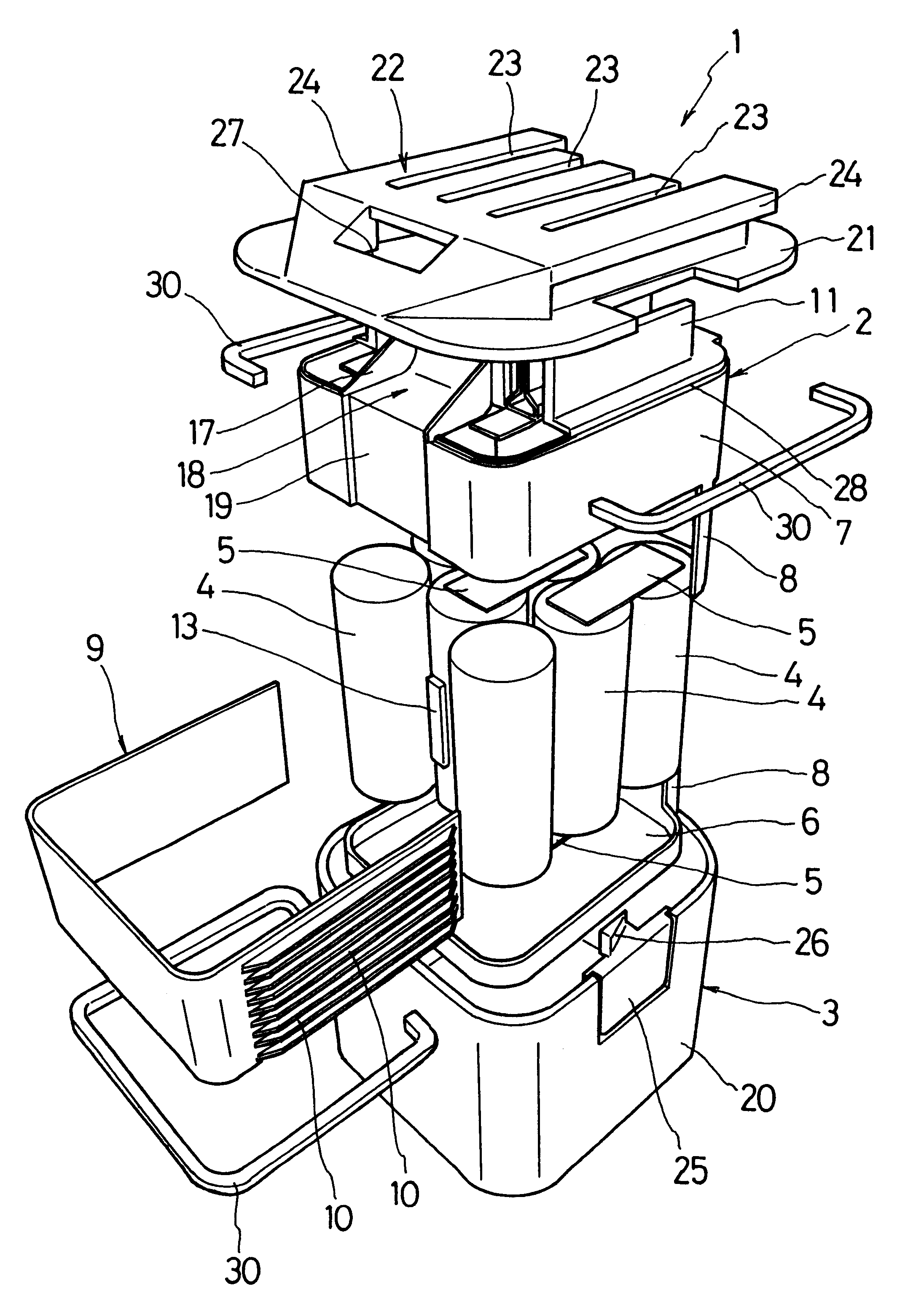 Battery pack with improved heat radiation and sealing