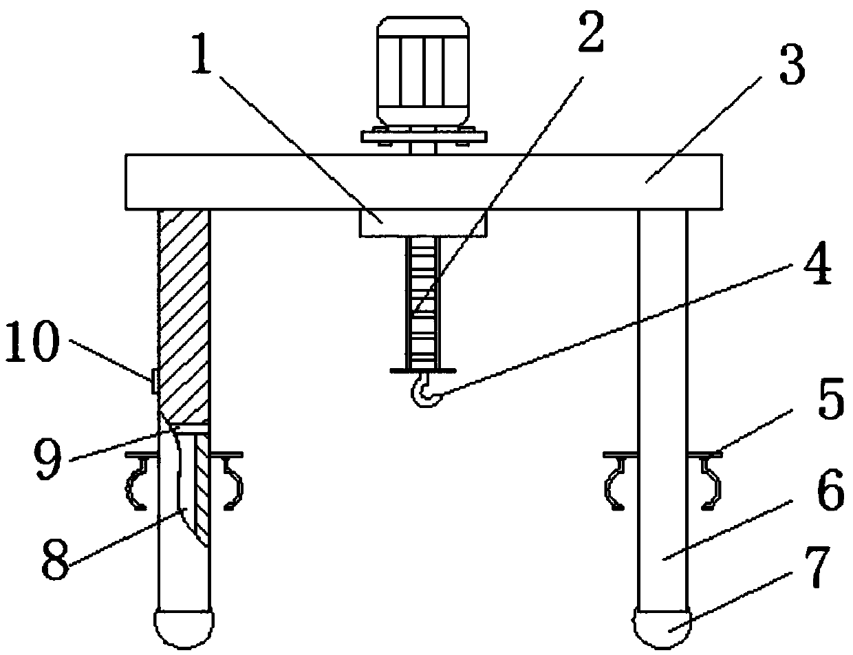 Gantry crane rolling wheel locking device