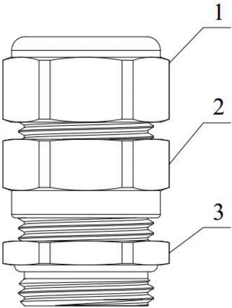 Hose cable fixing head