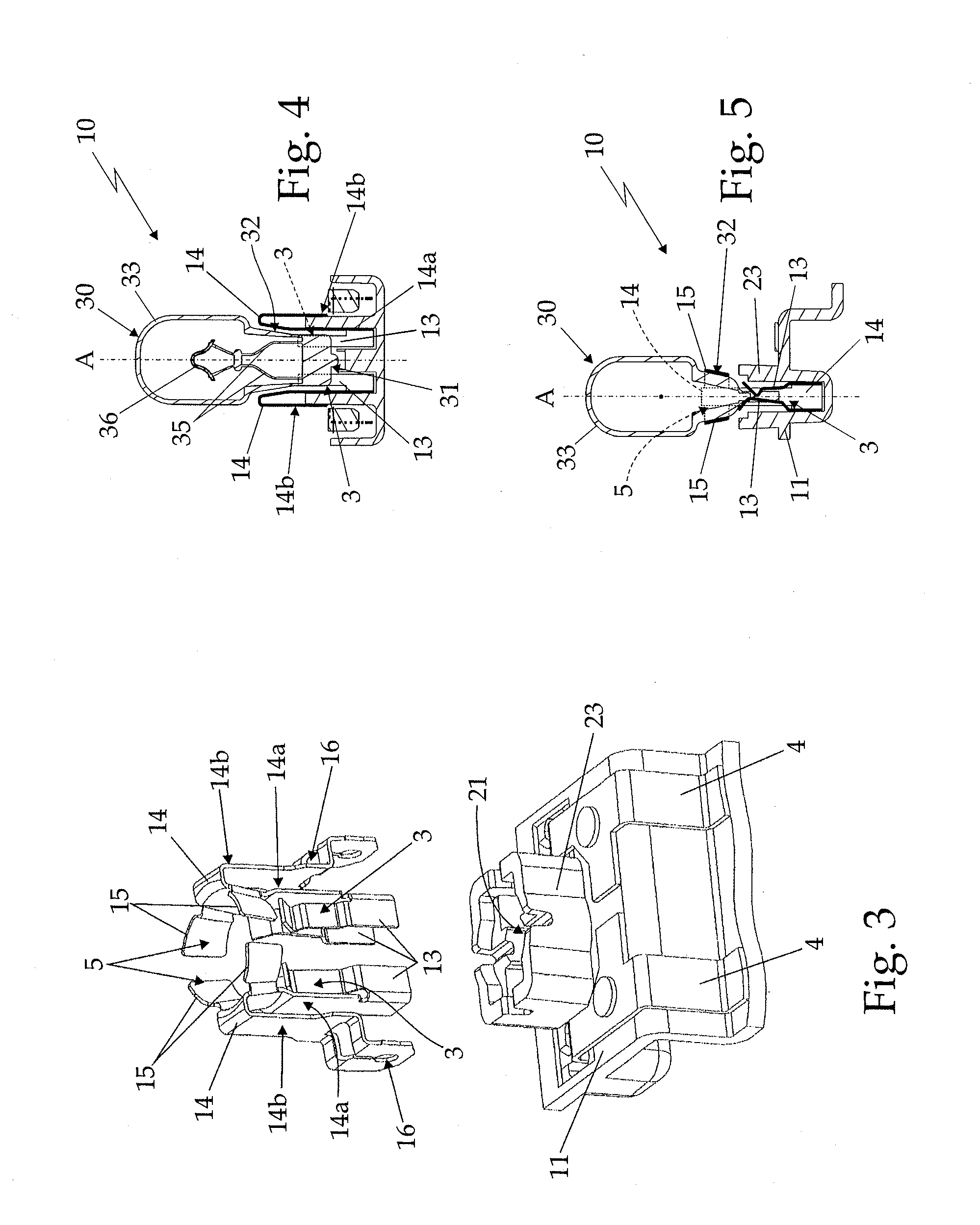 Wedge-Base Bulb Socket and Automotive Light for Motor Vehicles and Similar Provided With Said Socket