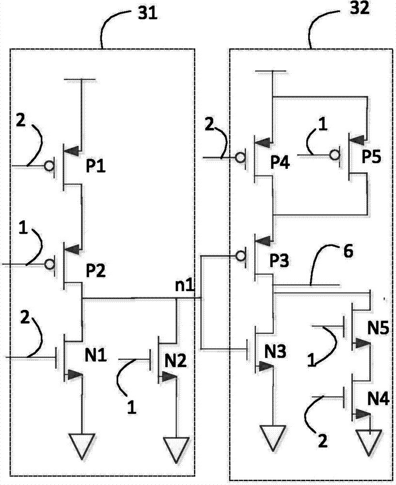 Summation path circuit of carry-save adder and carry-save adder