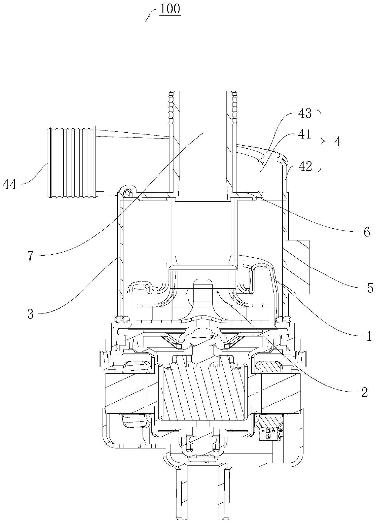 Heating pump and dish washing machine