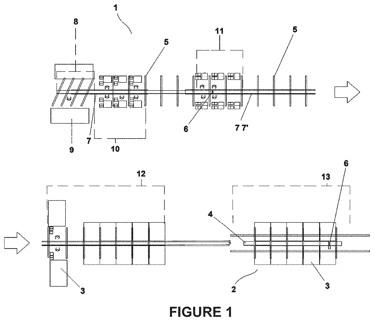 Pre-assembly plant for photovoltaic solar trackers and pre-assembly method associated with said plant