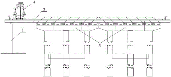 Truss double-girder bridge erecting machine side feed beam erection structure, construction method of the erection structure, and side feed beam erection method based on the erection structure