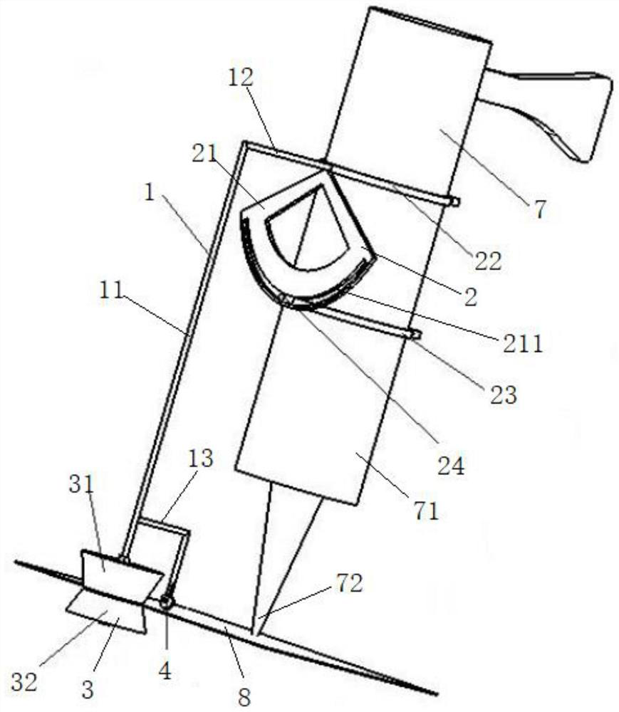 A glue gun positioning auxiliary device and glue gun structure
