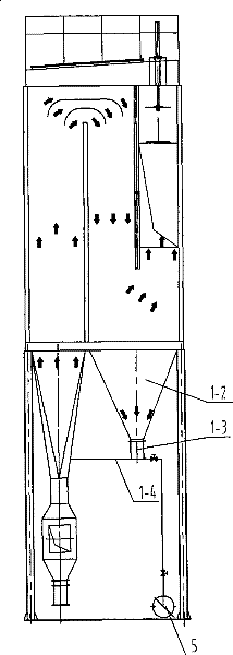 Method and device for treating solid waste burning tail gas