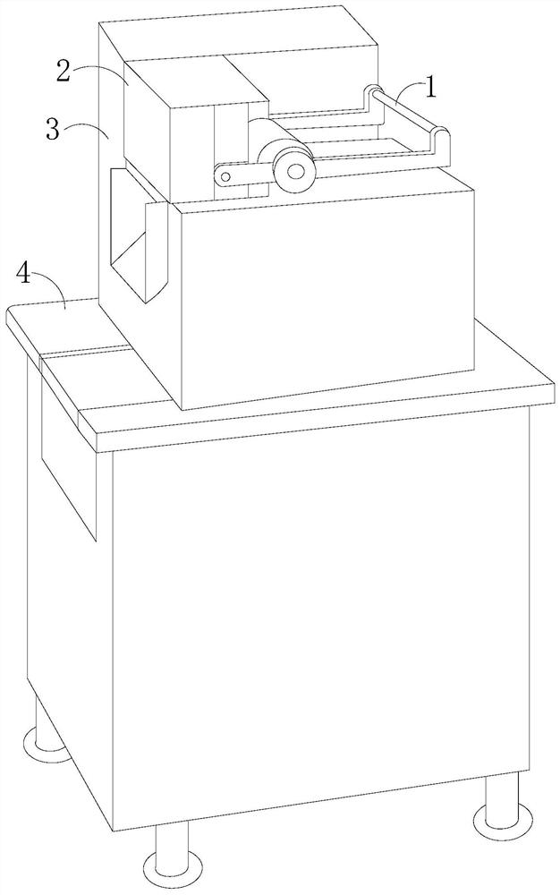 A bag sewing processing equipment corresponding to the positioning configuration of shoulder straps