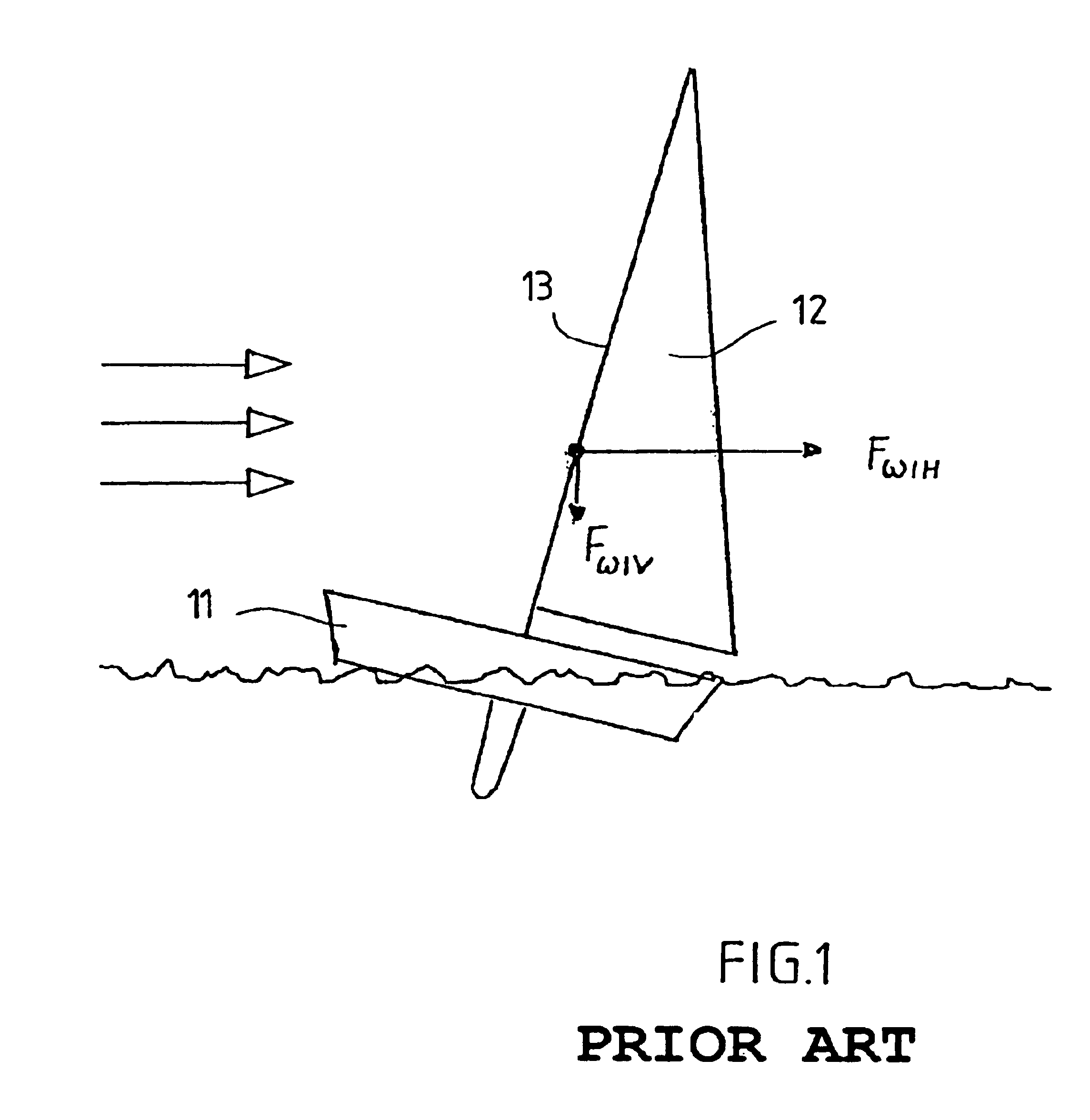 Control device for steering kite on a boat