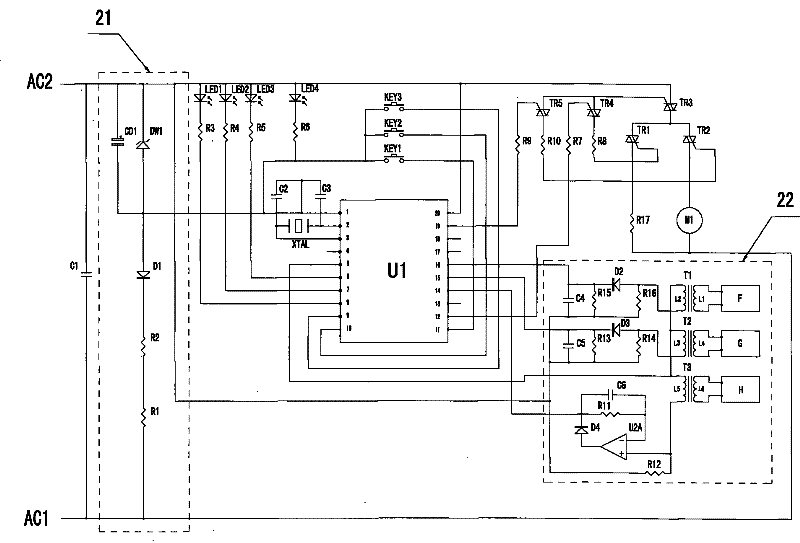 Fuzzy control heating device for automatic soybean milk machine