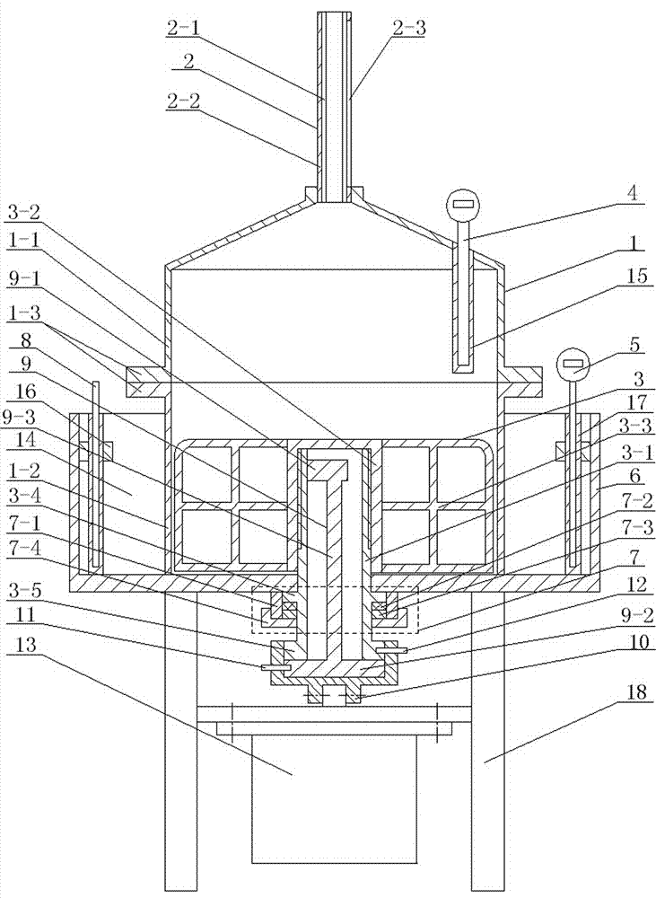 Fresh concrete gas content detection device under vibration and temperature variation conditions