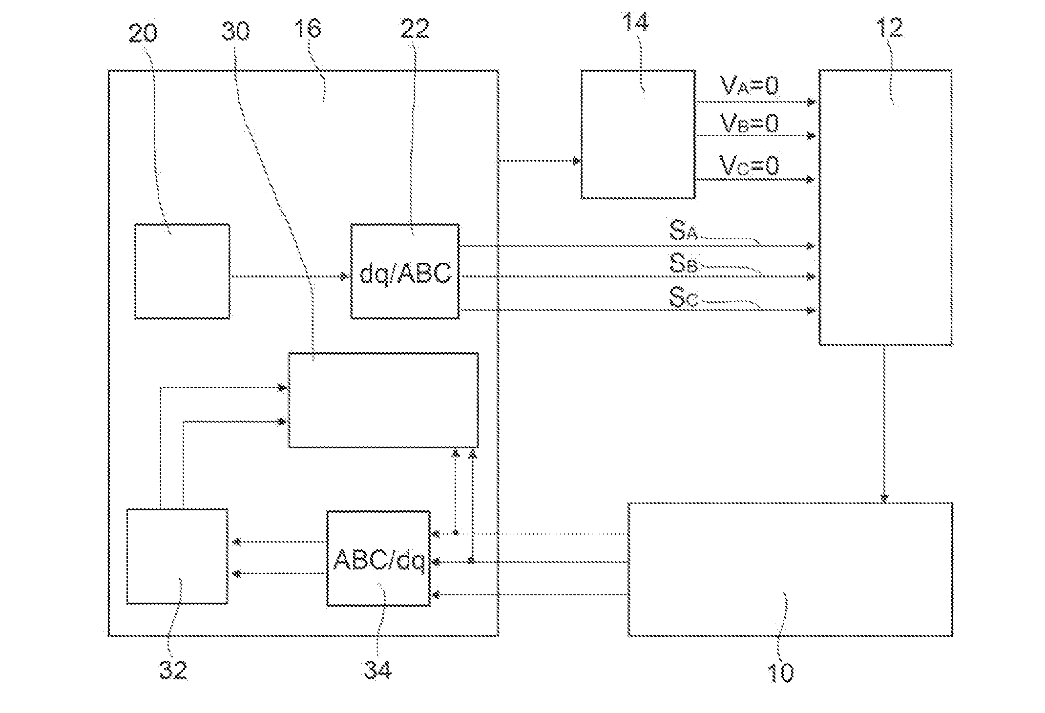 Method for the diagnosis of the offset of the resolver of an electric machine
