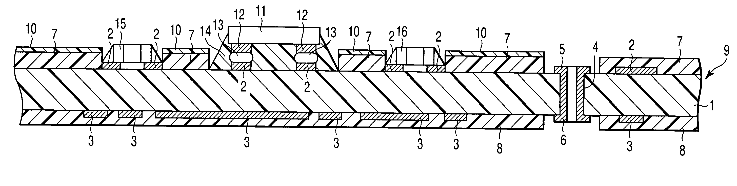 Module substrate and disk apparatus