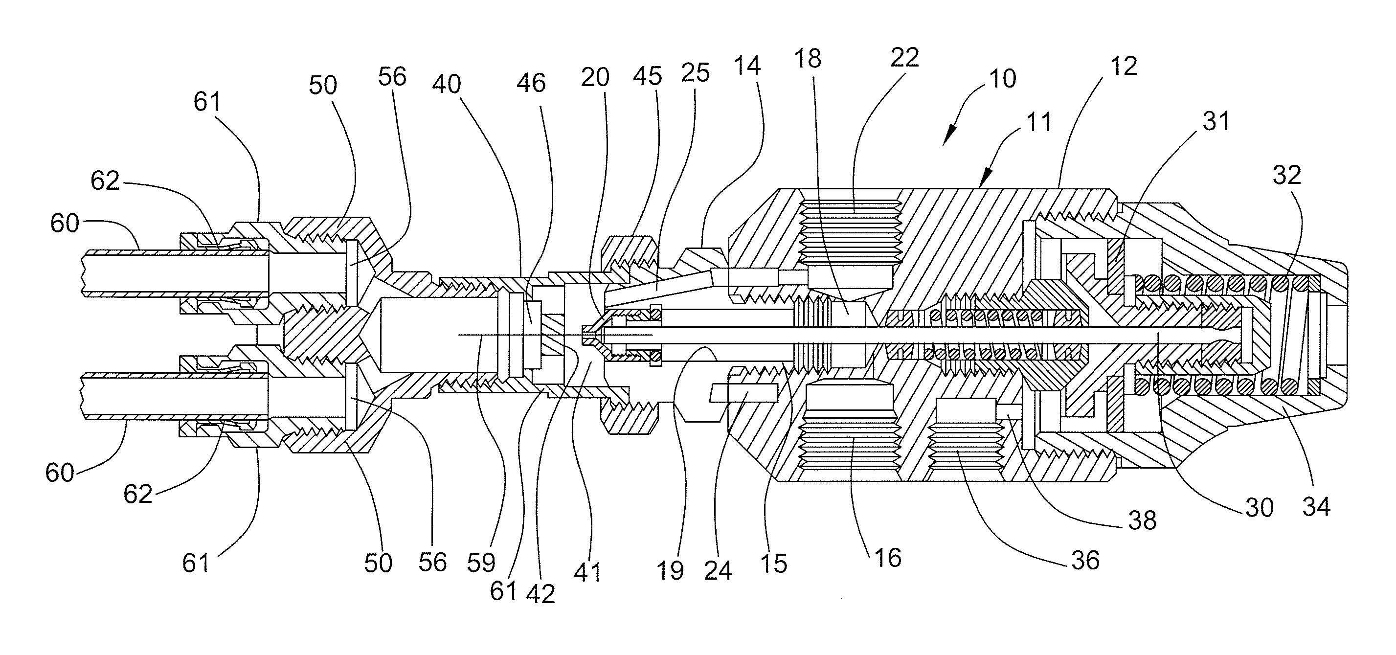 Multiple discharge pressurized air atomization spraying system