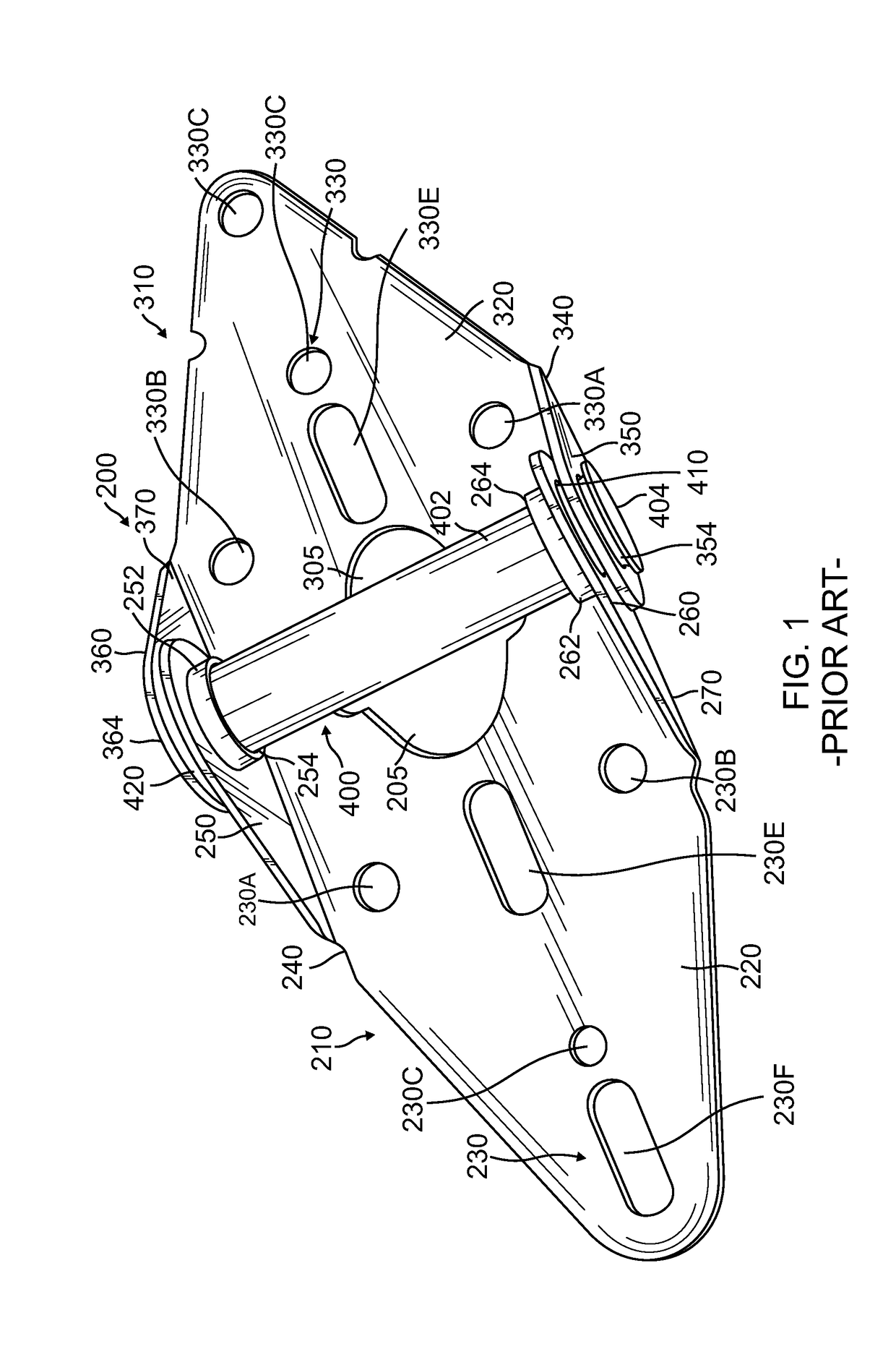 Garage door hinge with noise reduction insert