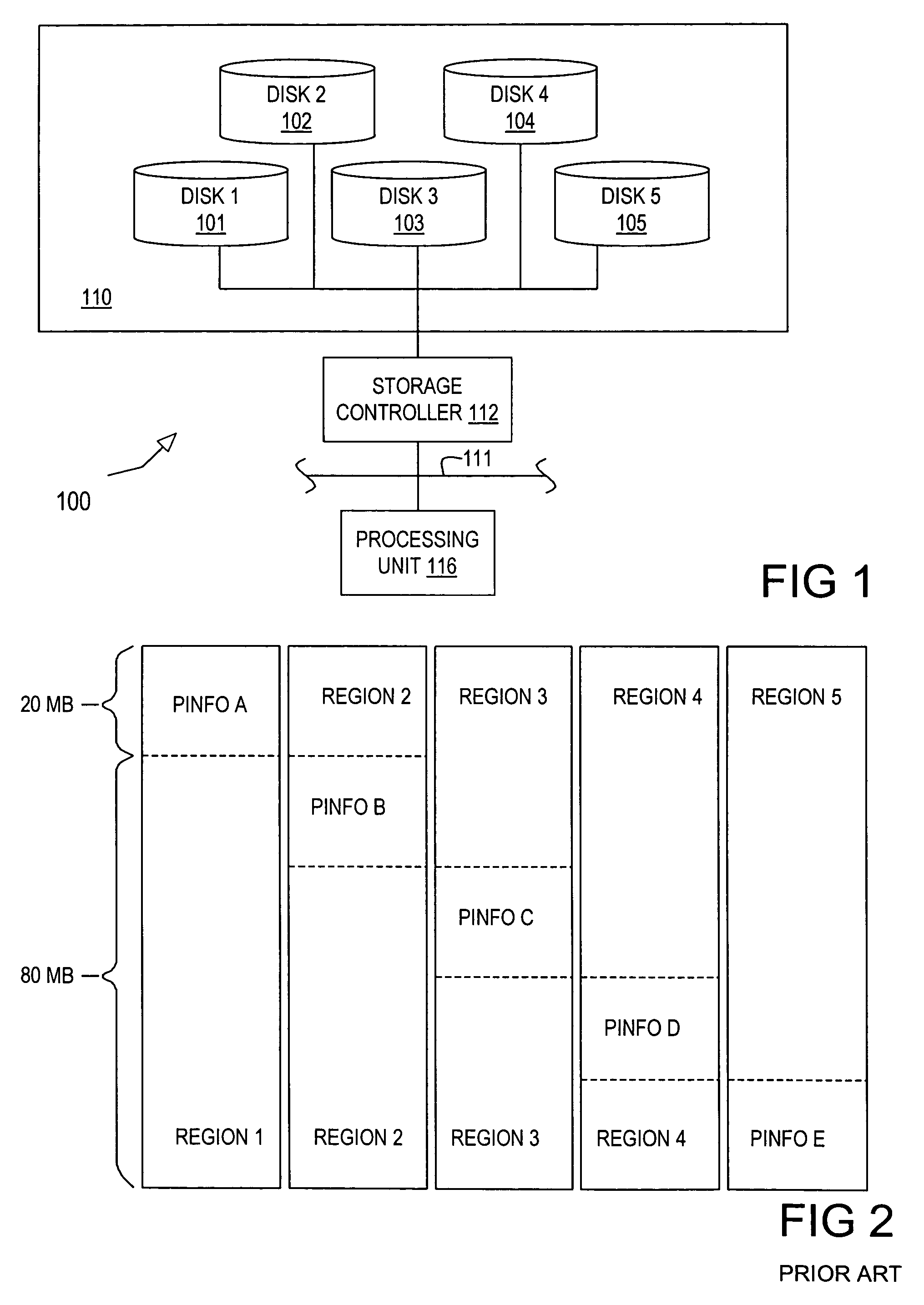 Multiple disk data storage system for reducing power consumption
