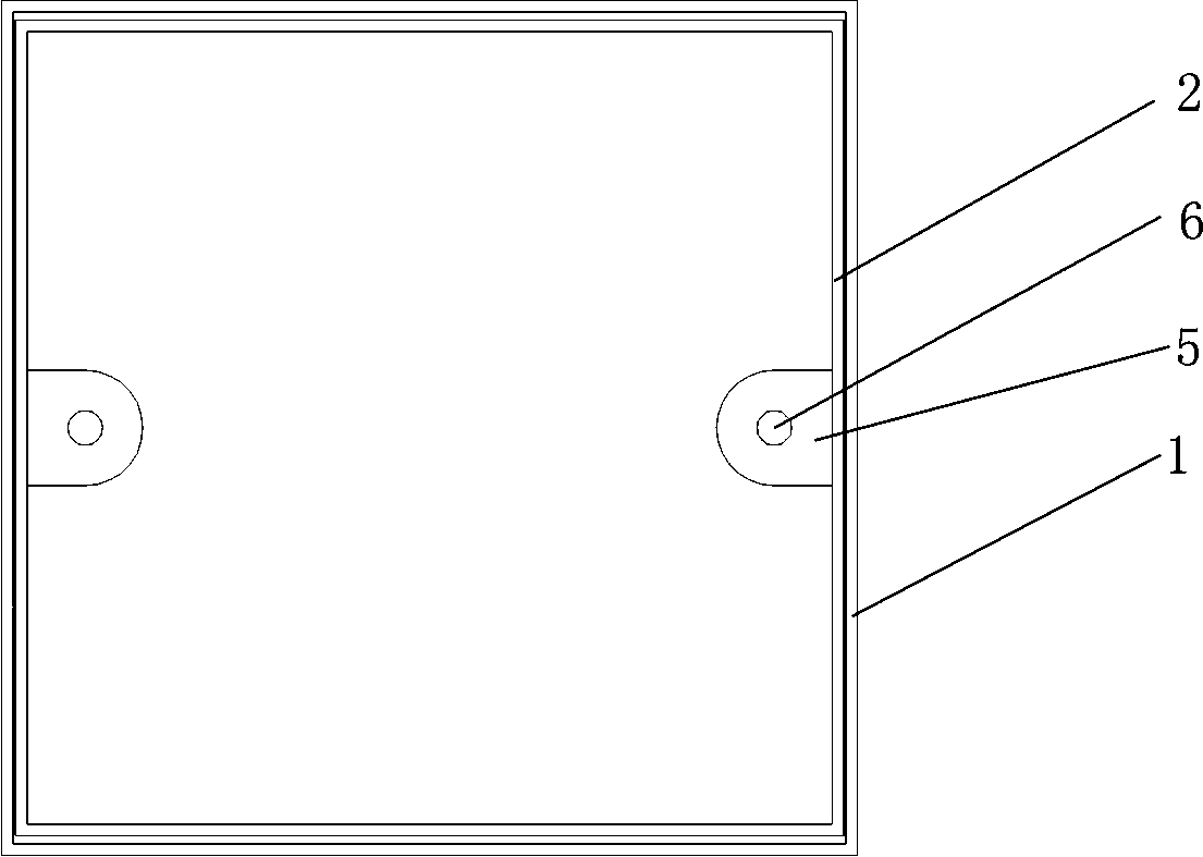 Bottom box of switch or socket
