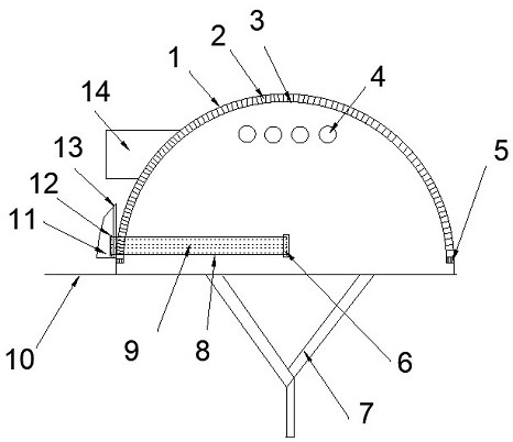 Mining safety helmet with dustproof effect