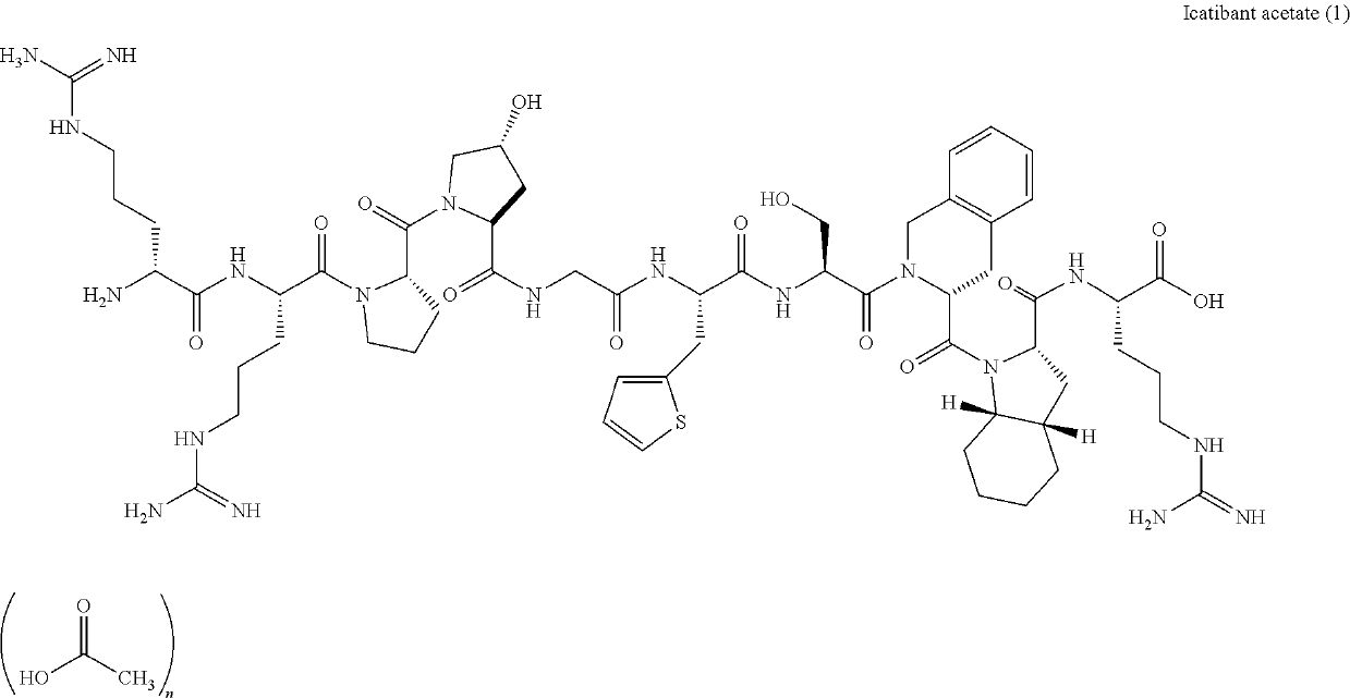 Process for preparation of icatibant acetate