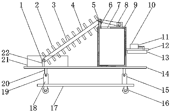 Film forming device for producing plastic soft packaging films