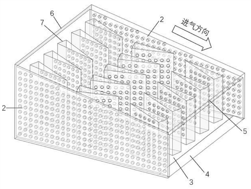 Intake silencer for acoustic enclosure of compressor unit