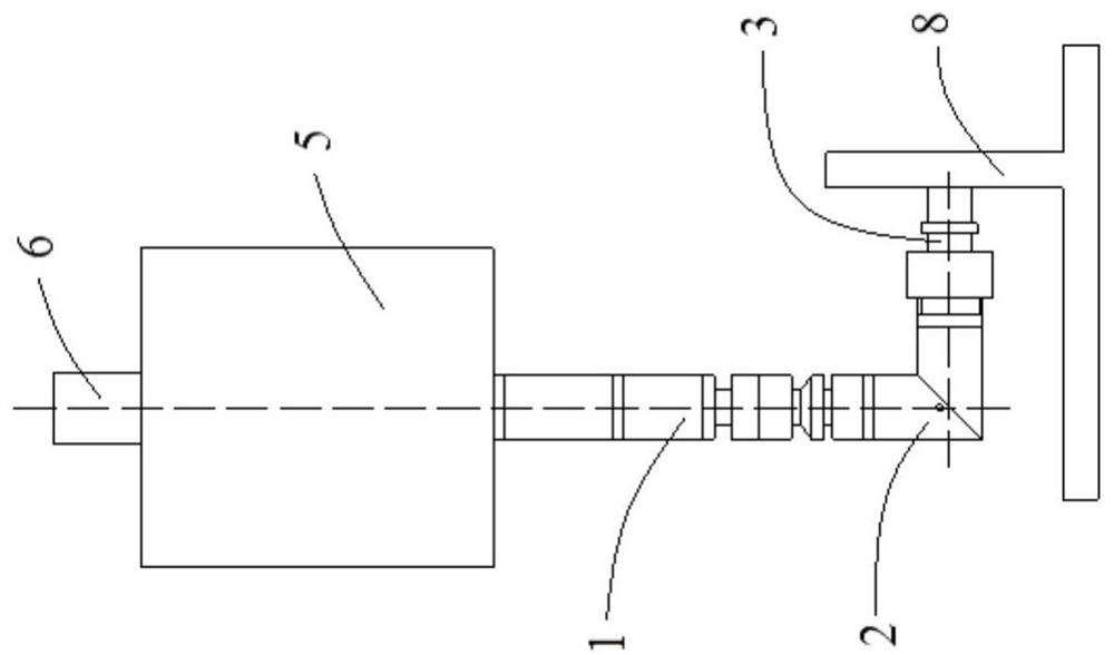 Ultrasonic probe clamping rod, ultrasonic detection device and use method of ultrasonic detection device