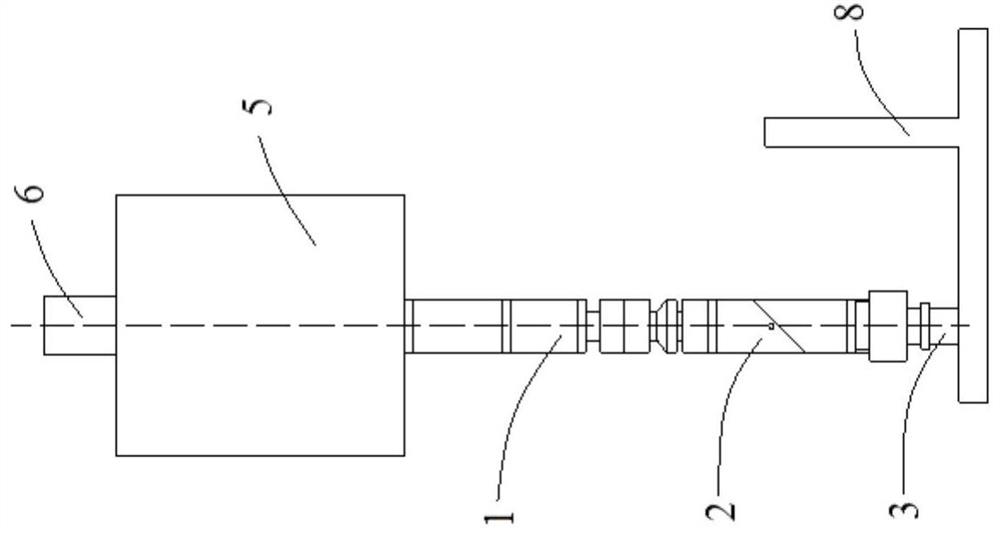 Ultrasonic probe clamping rod, ultrasonic detection device and use method of ultrasonic detection device