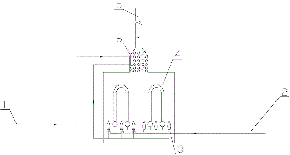 Tube heating furnace low-calorific value fuel gas stable combustion method